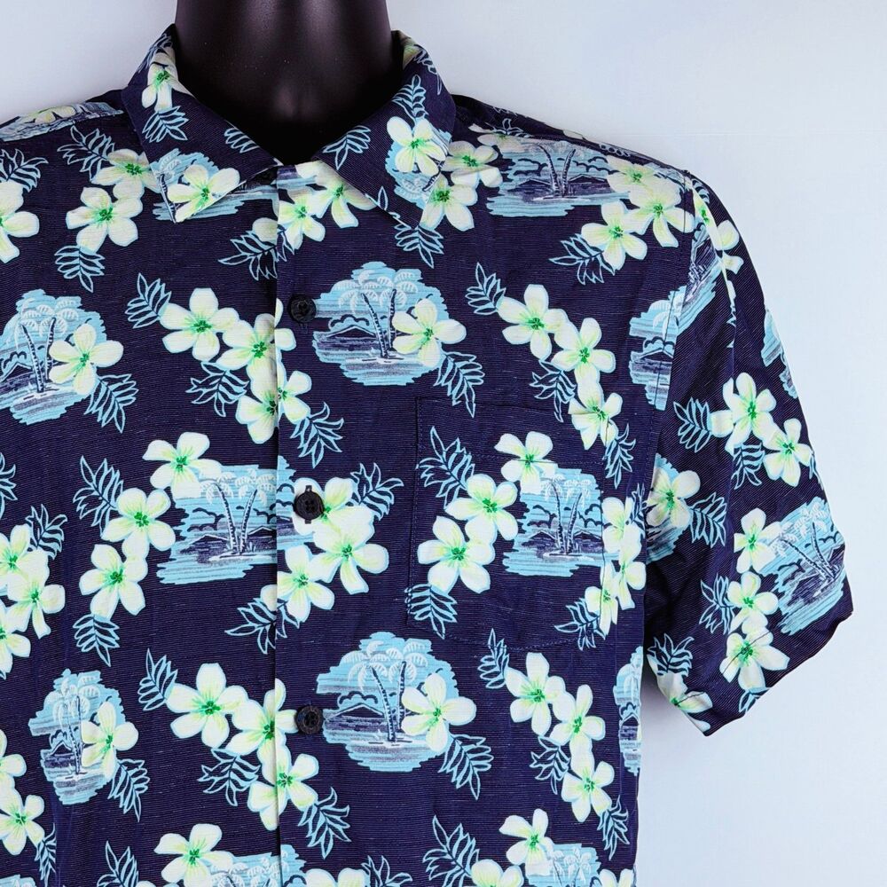 Tommy Bahama Floral Hawaiian Shirt Small